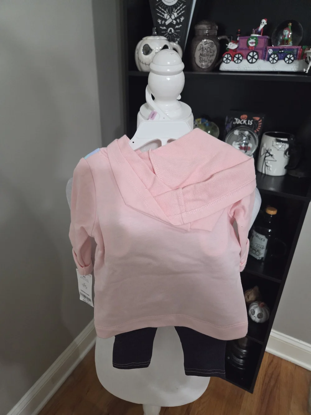 Carter's Pink Cat Hoodie Top with Blue & Hot Pink Accents Set